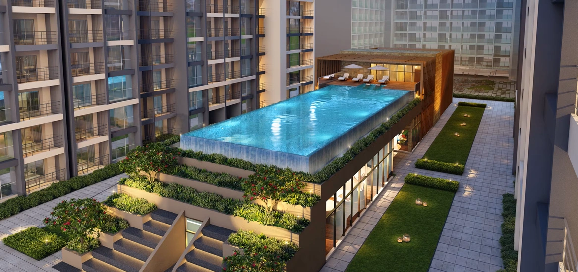 Bramha Kalpana Housing Society Luxury Swimming Pool View